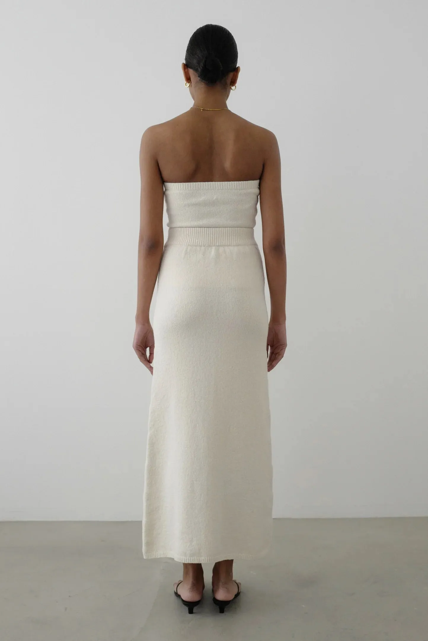 Almada Label Umi Maxi Skirt in Shell