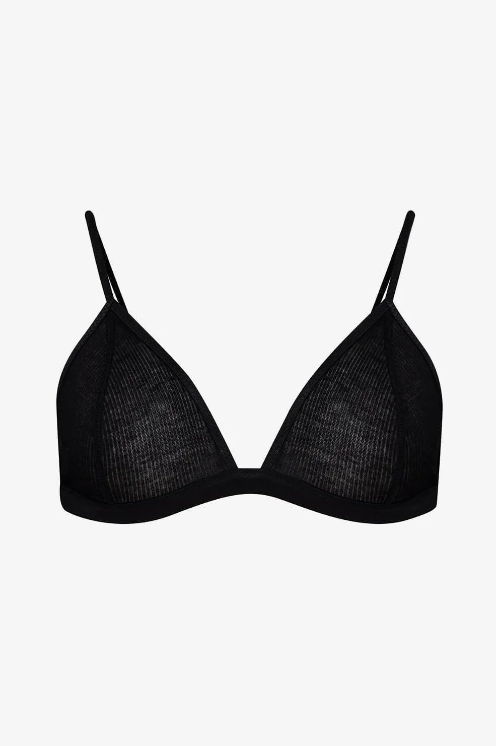 Anine Bing Alexia Bra - Black Knit
