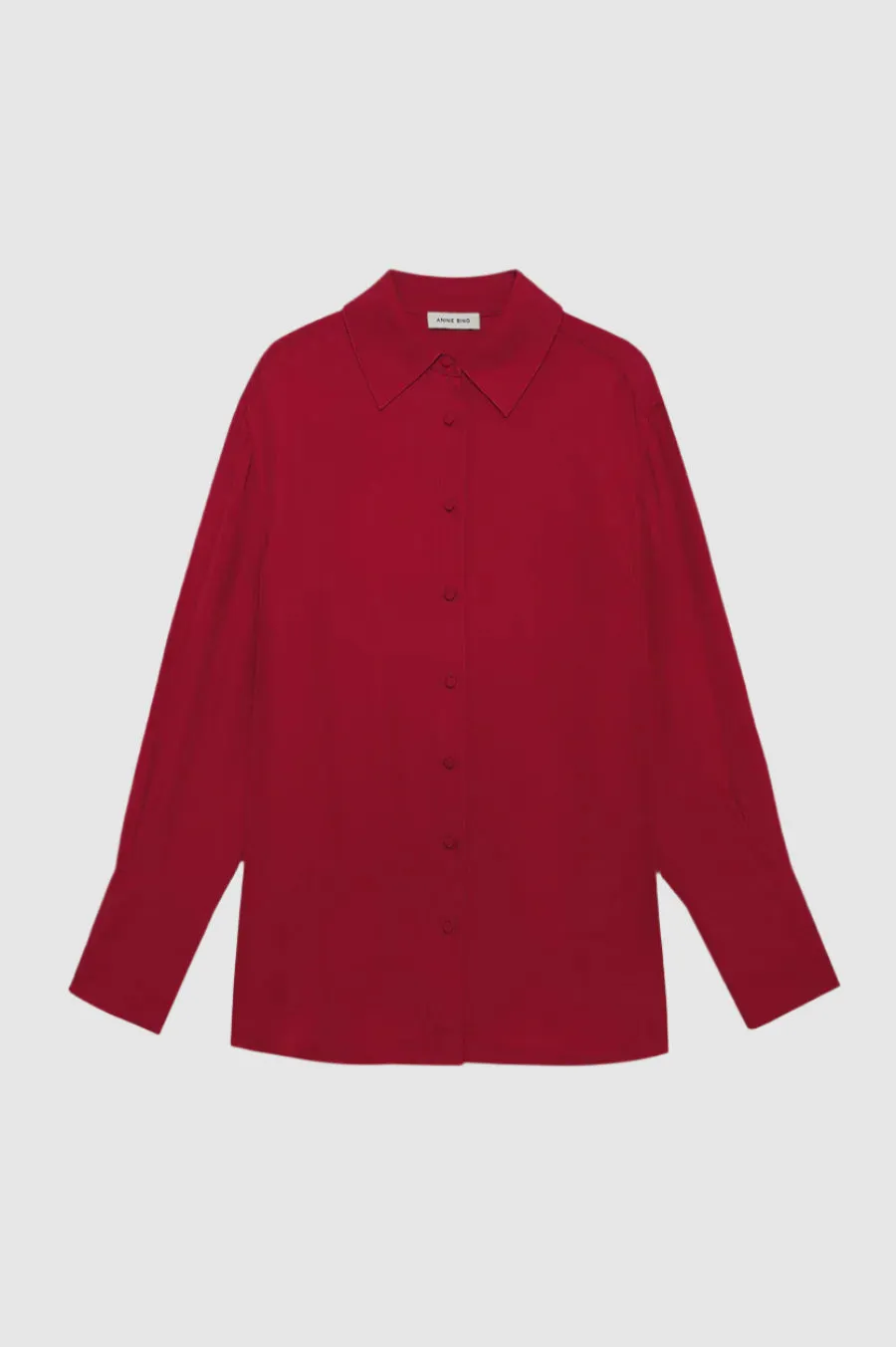 Anine Bing Bridget Shirt in Scarlet Red