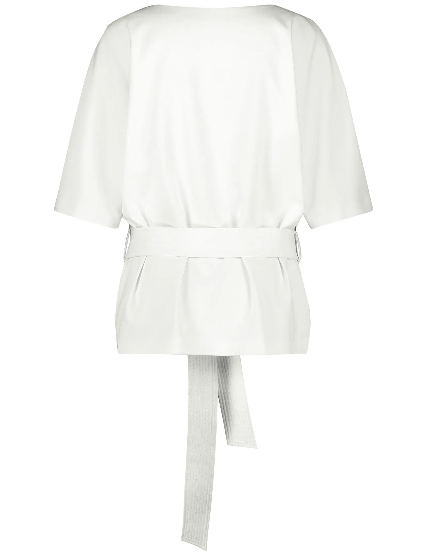 Blouse with a Tie-around Belt