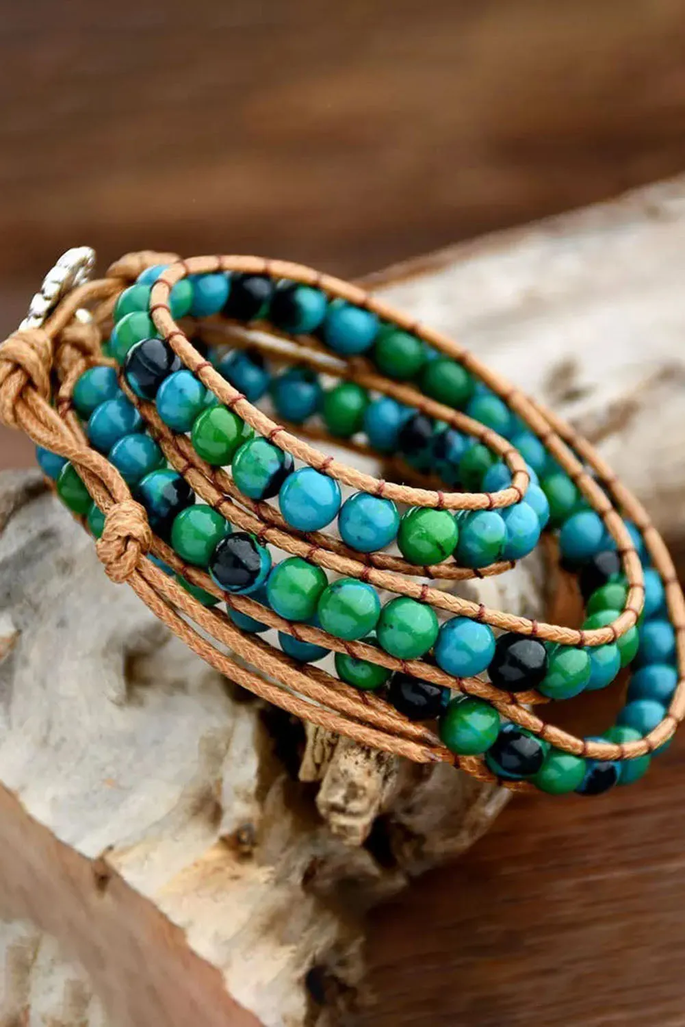 Bohemian Sunflower Beading Multi-Layered Bracelet