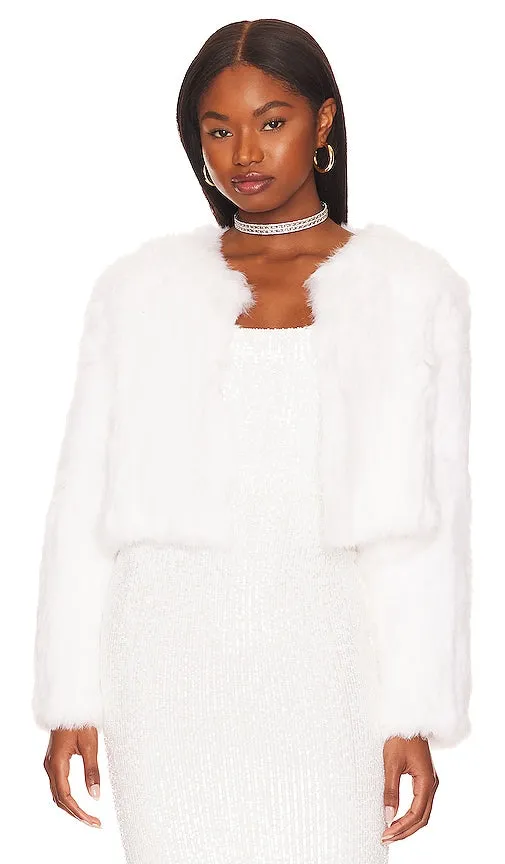 Bubish Lola Crop Jacket in White
