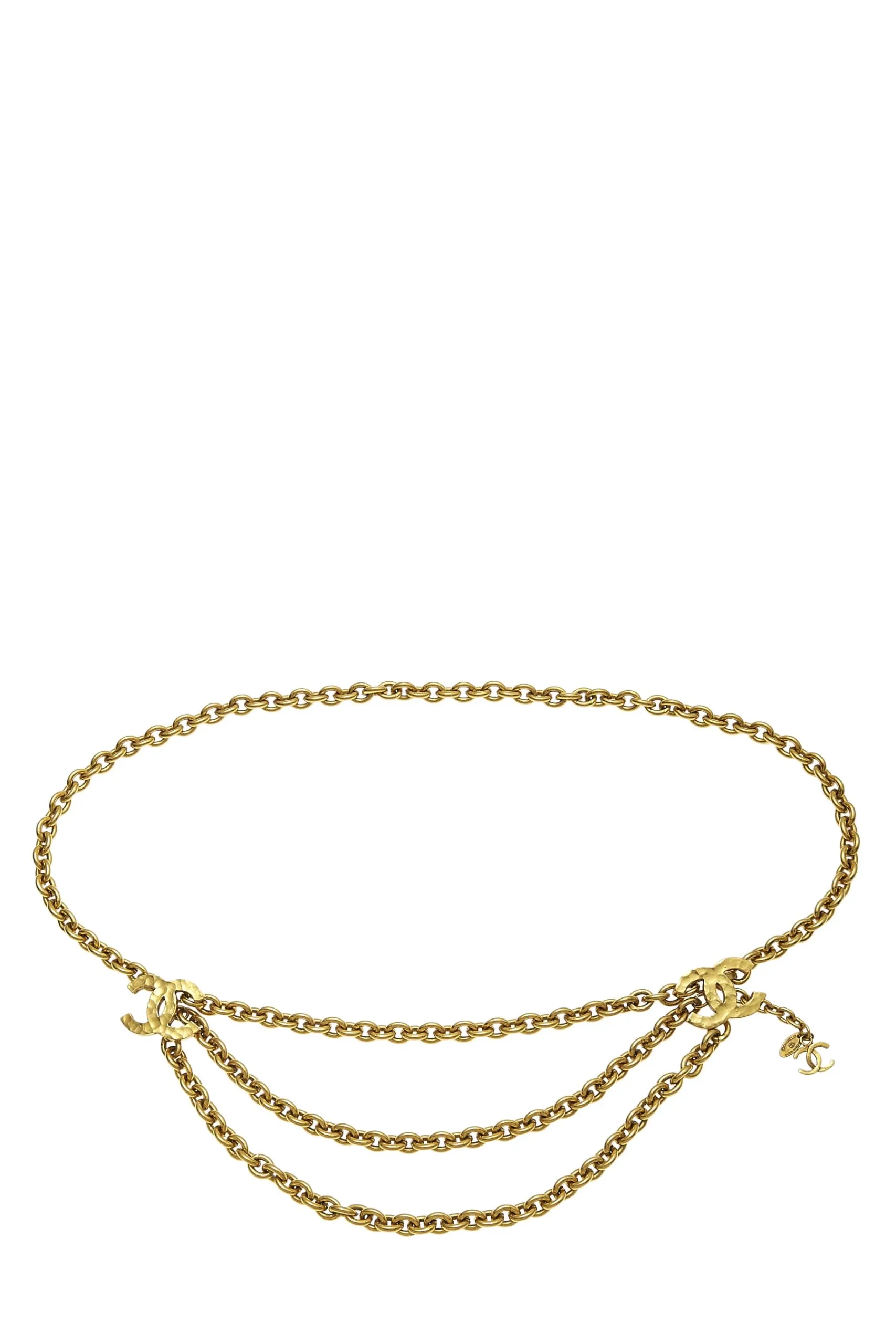 Chanel,  Gold 'CC' Chain Belt 3, Gold