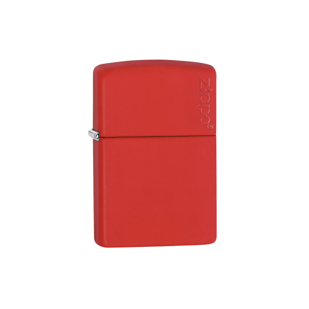 Classic Red Matte Zippo Logo