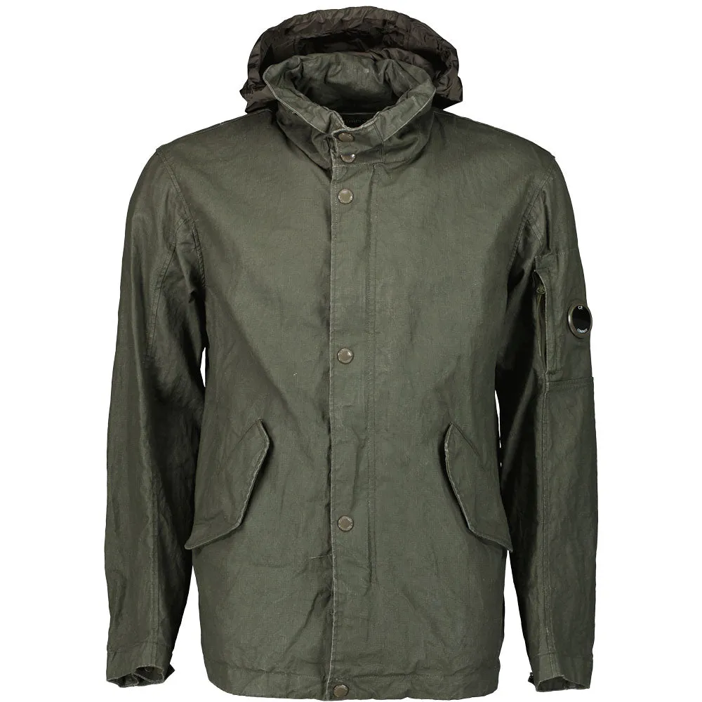C.P. Plated Linen Lens Jacket