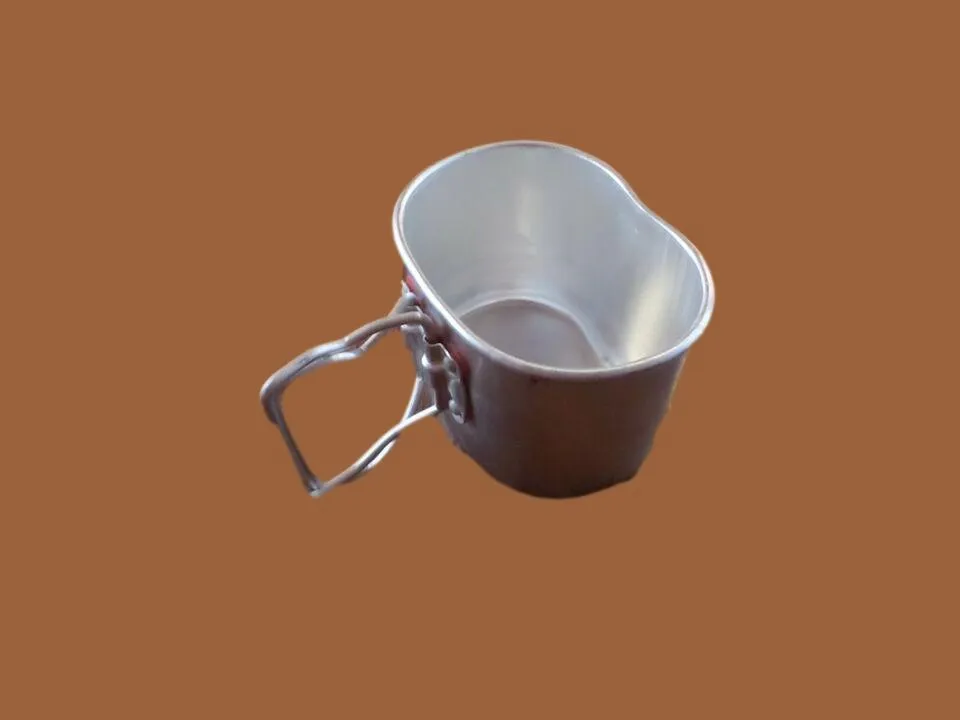 French Military Oversize Airborne Style Canteen With Cup & Cover 48 ounce