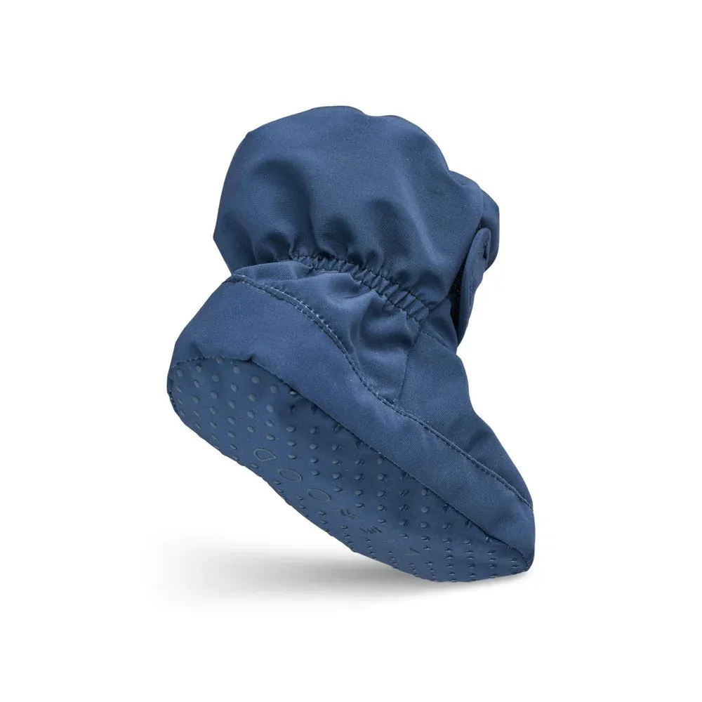 Heather baby footies Indigo Blue
