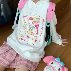 Kawaii Bunny Bear Cloudy Hoodies
