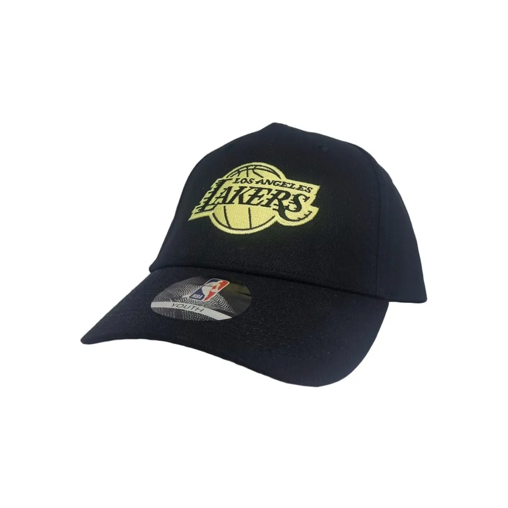 NBA Essentials Youth Neon Pinch Panel Snapback Los Angeles Lakers - Black