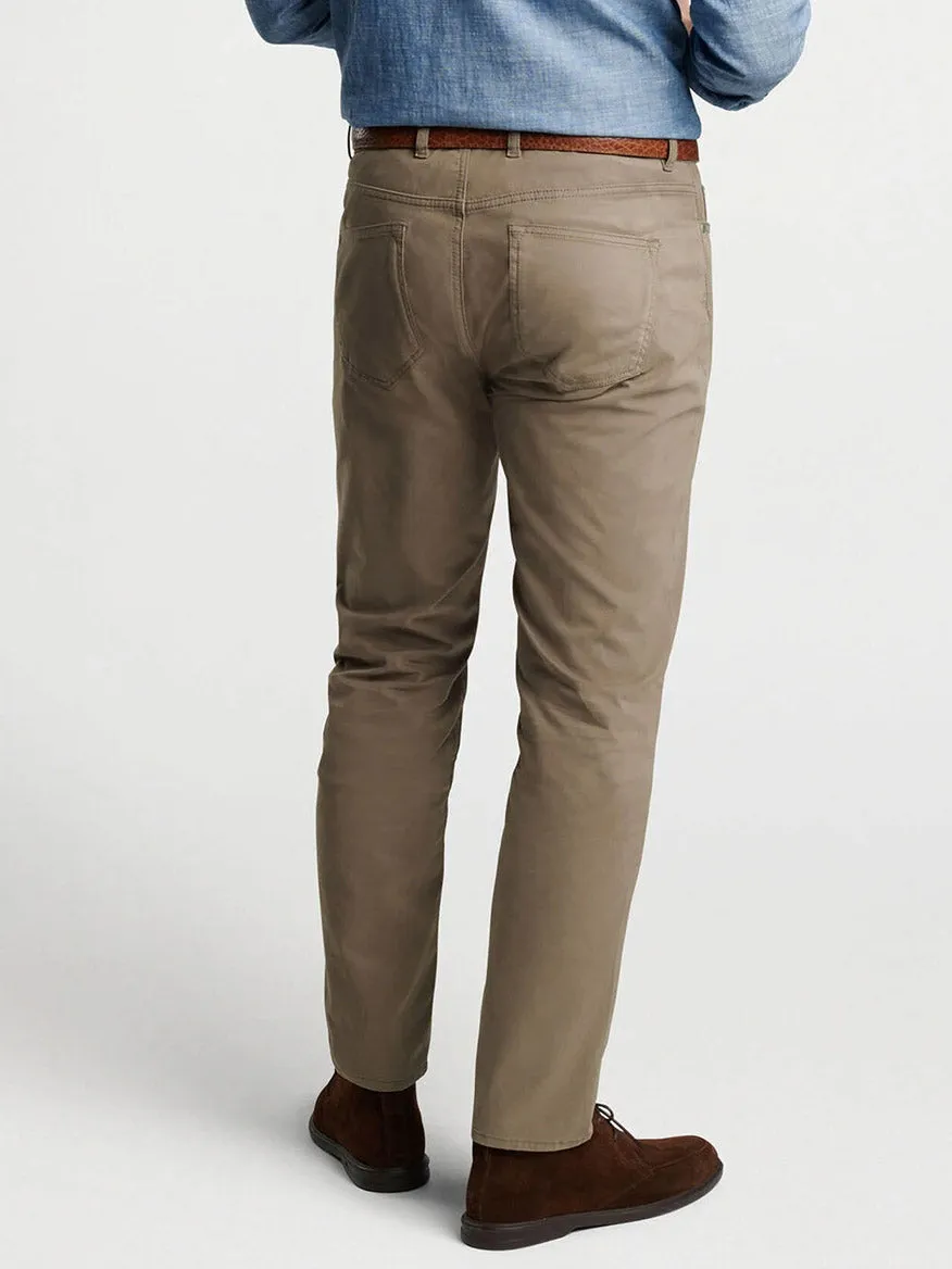 Peter Millar Delvin Twill Five-Pocket Pant in Rye
