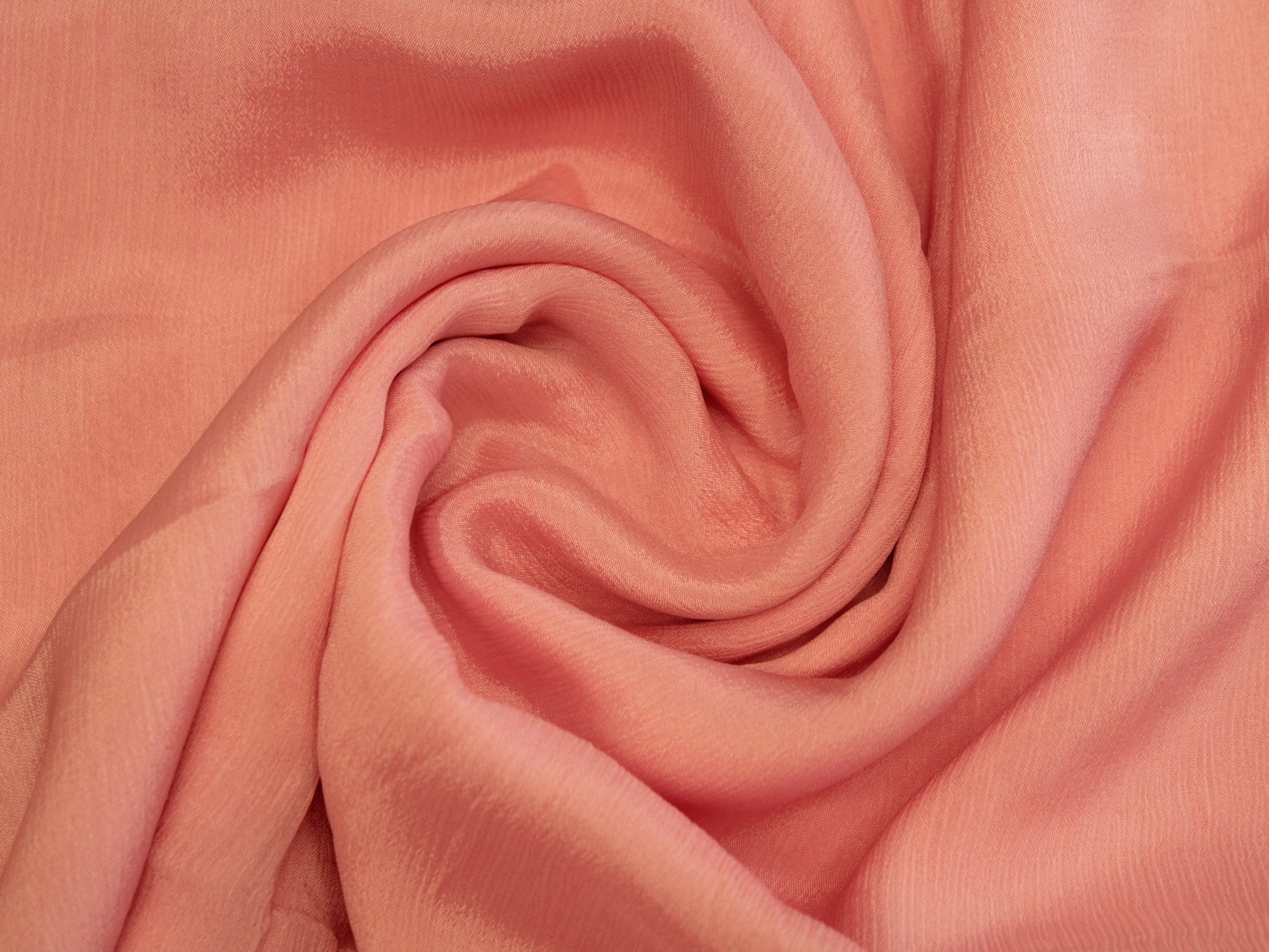 Plain dyed Chinon Fabric - Peach