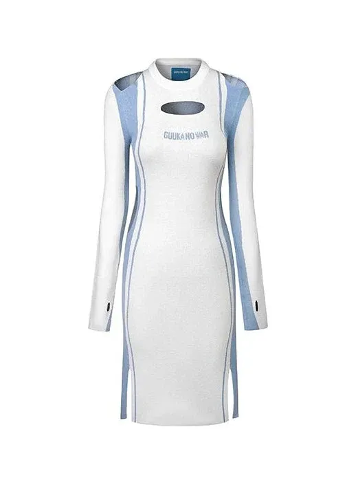 Sporty Tight Dress Splicing